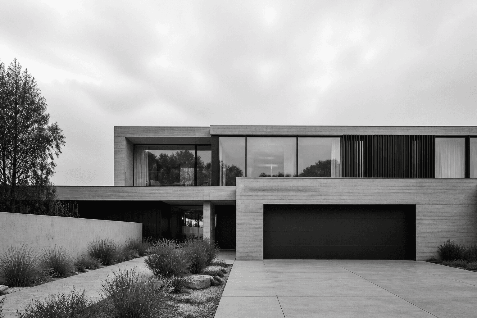 Modern residential home exterior